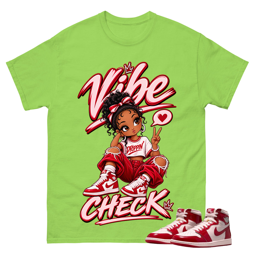 Vibe Check Shirt To Match Women's Air Jordan 1 Nails and Grails Unisex Cotton Graphic Tee