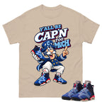 Y'all Be Capn Too Much Shirt To Match Air Jordan 6 x Awake NY Midnight Navy Unisex Cotton Graphic Tee