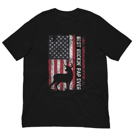 Best Buckin' Pap Ever Deer Hunting Father's Day T-Shirt