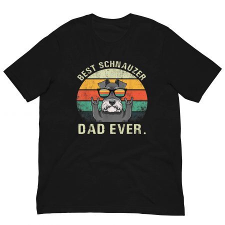 Vintage Best Schnauzer Dad Ever, Dog Dad Shirt