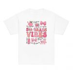 Cute 3rd Grade Girls' T-Shirt with Coquette Bow for School