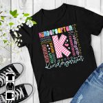 Kindergarten Typography Nursery Back To School Teachers Shirt