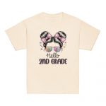 Hello Second Grade Coquette Bow Teacher T-Shirt